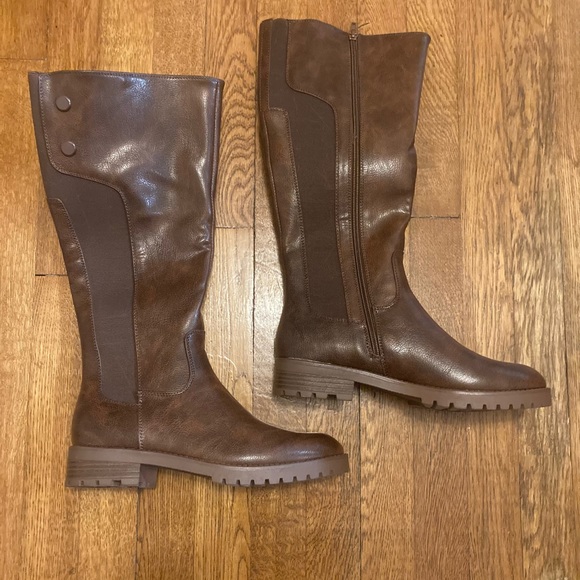 BareTraps Shoes - 🍁🍂🪵NWOT BareTraps Unique Marbled Brown Riding Boots